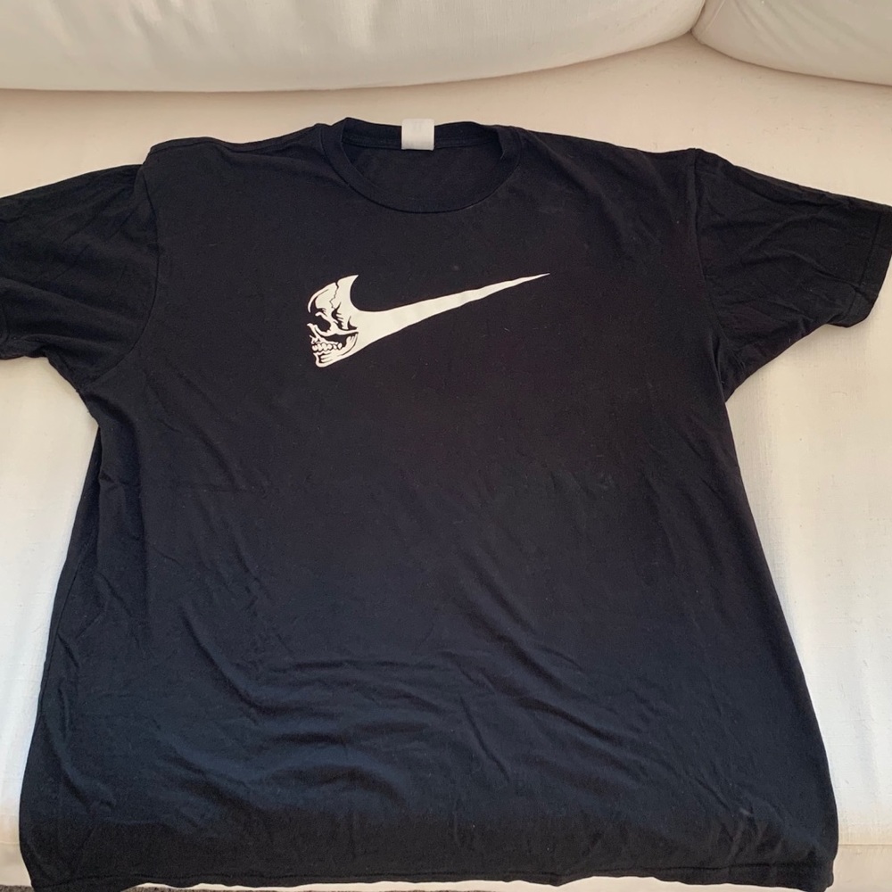 Warren Lotas Skull Nike Check t shirt XL